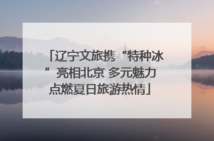 辽宁文旅携“特种冰”亮相北京 多元魅力点燃夏日旅游热情