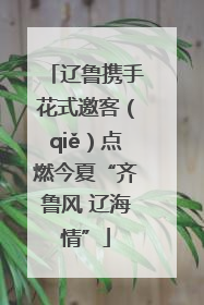 辽鲁携手花式邀客（qiě）点燃今夏“齐鲁风 辽海情”