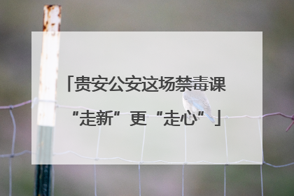 贵安公安这场禁毒课“走新”更“走心”
