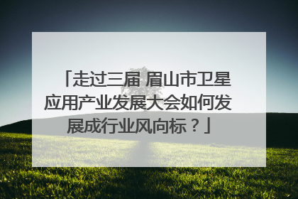 走过三届 眉山市卫星应用产业发展大会如何发展成行业风向标？