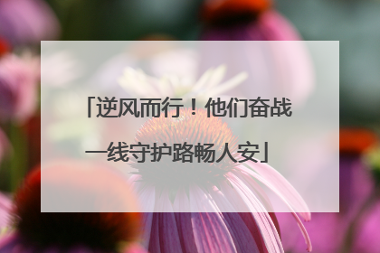 逆风而行！他们奋战一线守护路畅人安