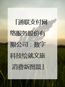 通联支付网络服务股份有限公司：数字科技绘就文旅消费新图景