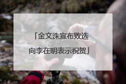 金文洙宣布败选 向李在明表示祝贺