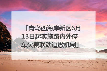 青岛西海岸新区6月13日起实施路内外停车欠费联动追缴机制