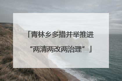 青林乡多措并举推进“两清两改两治理”