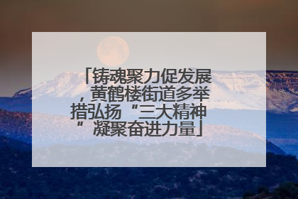 铸魂聚力促发展，黄鹤楼街道多举措弘扬“三大精神”凝聚奋进力量