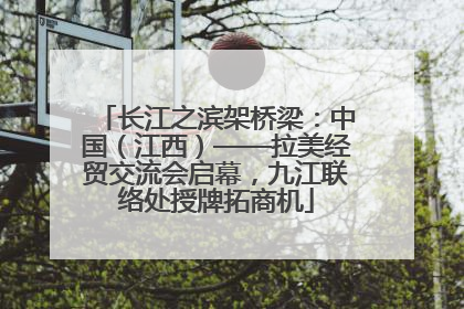 长江之滨架桥梁：中国（江西）——拉美经贸交流会启幕，九江联络处授牌拓商机