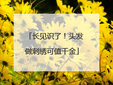 长见识了！头发做刺绣可值千金