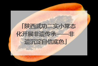 陕西武功二实小常态化开展非遗传承——非遗沉淀自信底色