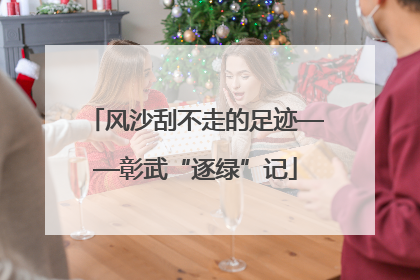 风沙刮不走的足迹——彰武“逐绿”记