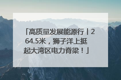 高质量发展能源行丨264.5米，狮子洋上挺起大湾区电力脊梁！