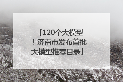 120个大模型！济南市发布首批大模型推荐目录