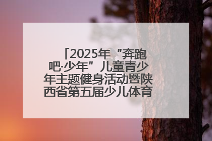 2025年“奔跑吧·少年”儿童青少年主题健身活动暨陕西省第五届少儿体育嘉年华活动启动