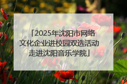 2025年沈阳市网络文化企业进校园双选活动走进沈阳音乐学院