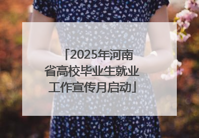 2025年河南省高校毕业生就业工作宣传月启动