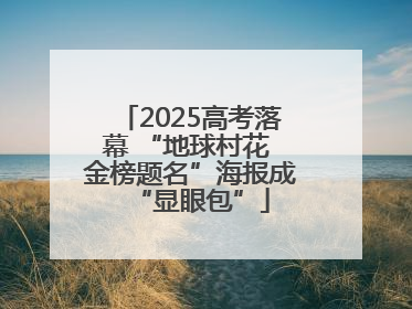 2025高考落幕 “地球村花 金榜题名”海报成“显眼包”