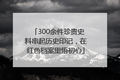 300余件珍贵史料串起历史印记，在红色档案里悟初心