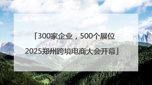 300家企业，500个展位 2025郑州跨境电商大会开幕