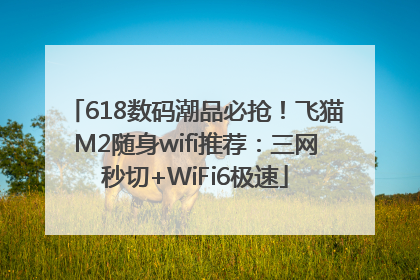 618数码潮品必抢！飞猫M2随身wifi推荐：三网秒切+WiFi6极速