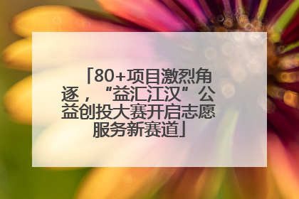 80+项目激烈角逐，“益汇江汉”公益创投大赛开启志愿服务新赛道