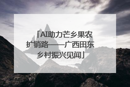 AI助力芒乡果农扩销路——广西田东乡村振兴见闻