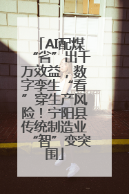 AI配煤“省”出千万效益，数字孪生“看”穿生产风险！宁阳县传统制造业“智”变突围