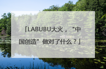LABUBU大火，“中国创造”做对了什么？