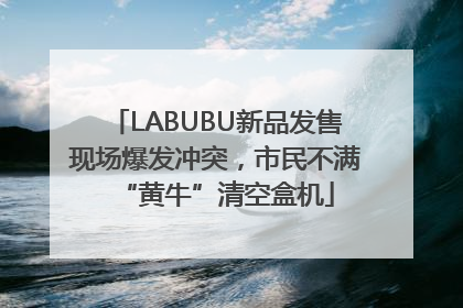 LABUBU新品发售现场爆发冲突，市民不满“黄牛”清空盒机